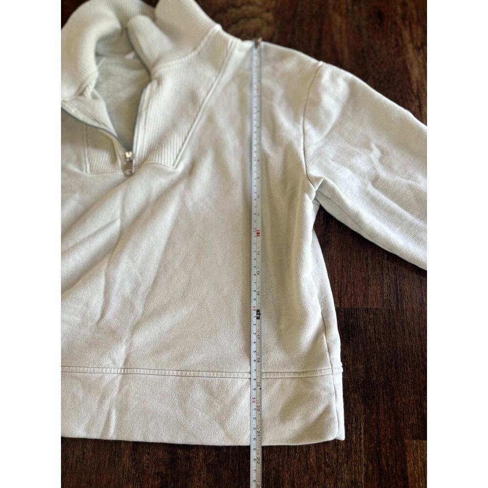 Athleta Retroplush Revive Half Zip Fleece Sweatshirt Pullover Womens Size Large - Picture 6 of 8